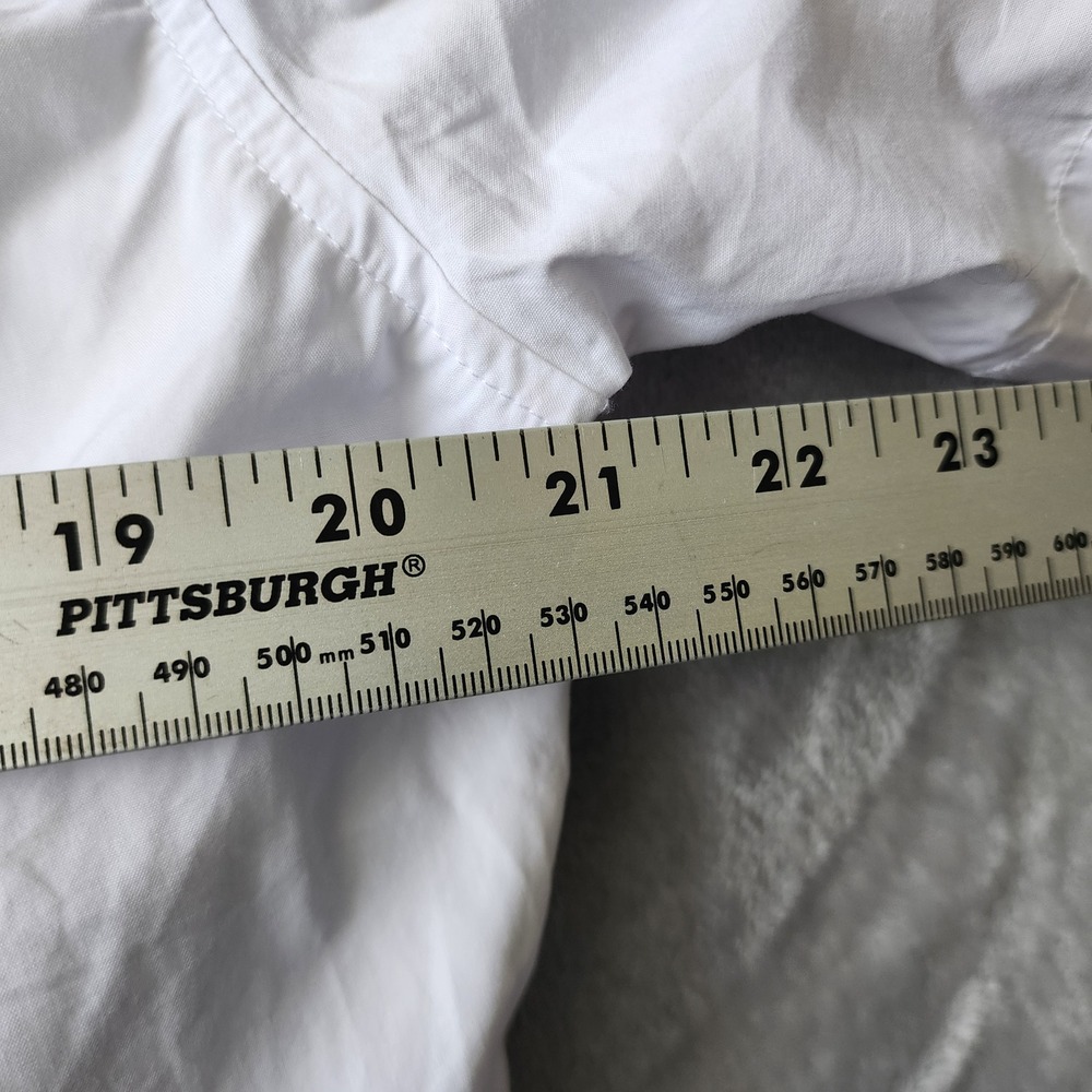 Madewell Shirt Womens Small Straight Hem Boxy Button White Cotton Poplin Top NWT - Picture 7 of 7